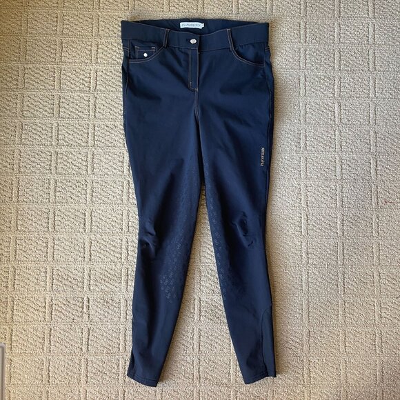 PS of Sweden Khloe Navy Full Seat Riding Breeches Womens Size IT 42 US 12 - Picture 2 of 9